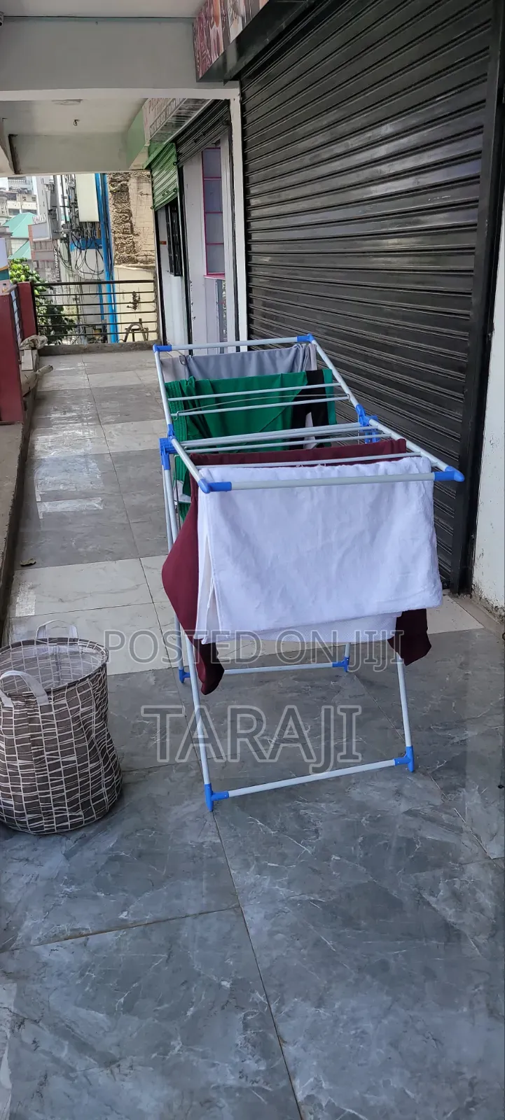 Portable Single/Double Pole Clothes Organizer Drying Rack