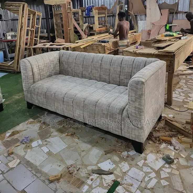 Light Grey 3 Seater Sofa: Free Delivery