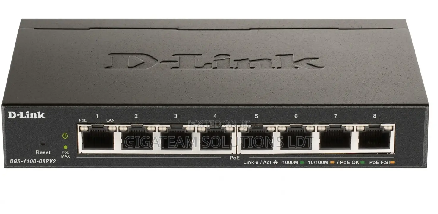 D-Link 8-Port Gigabit Poe Smart Managed Switch