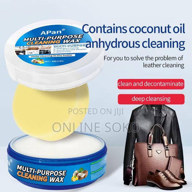 Multi-purpose Leather Care And Stain Remover Paste With Sponge-330g - thumbnail 3