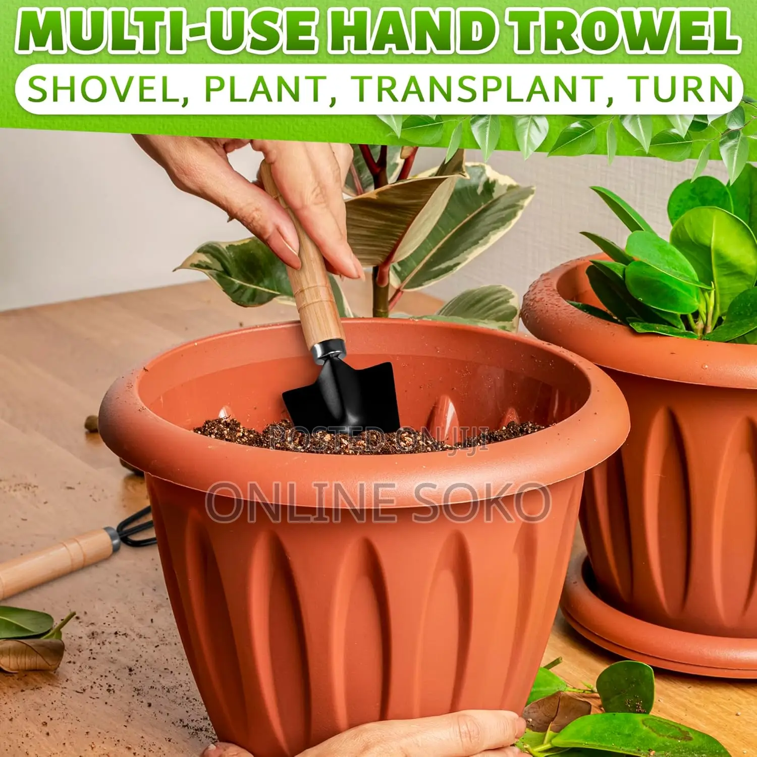 3-Piece Mini Garden Tool Set With Hand Trowel, Mini Shovel Hand Rake