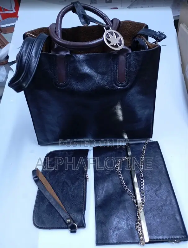 Soft Textured Pu Faux Leather,Women's 3 Piece Pu Leather Bag Set