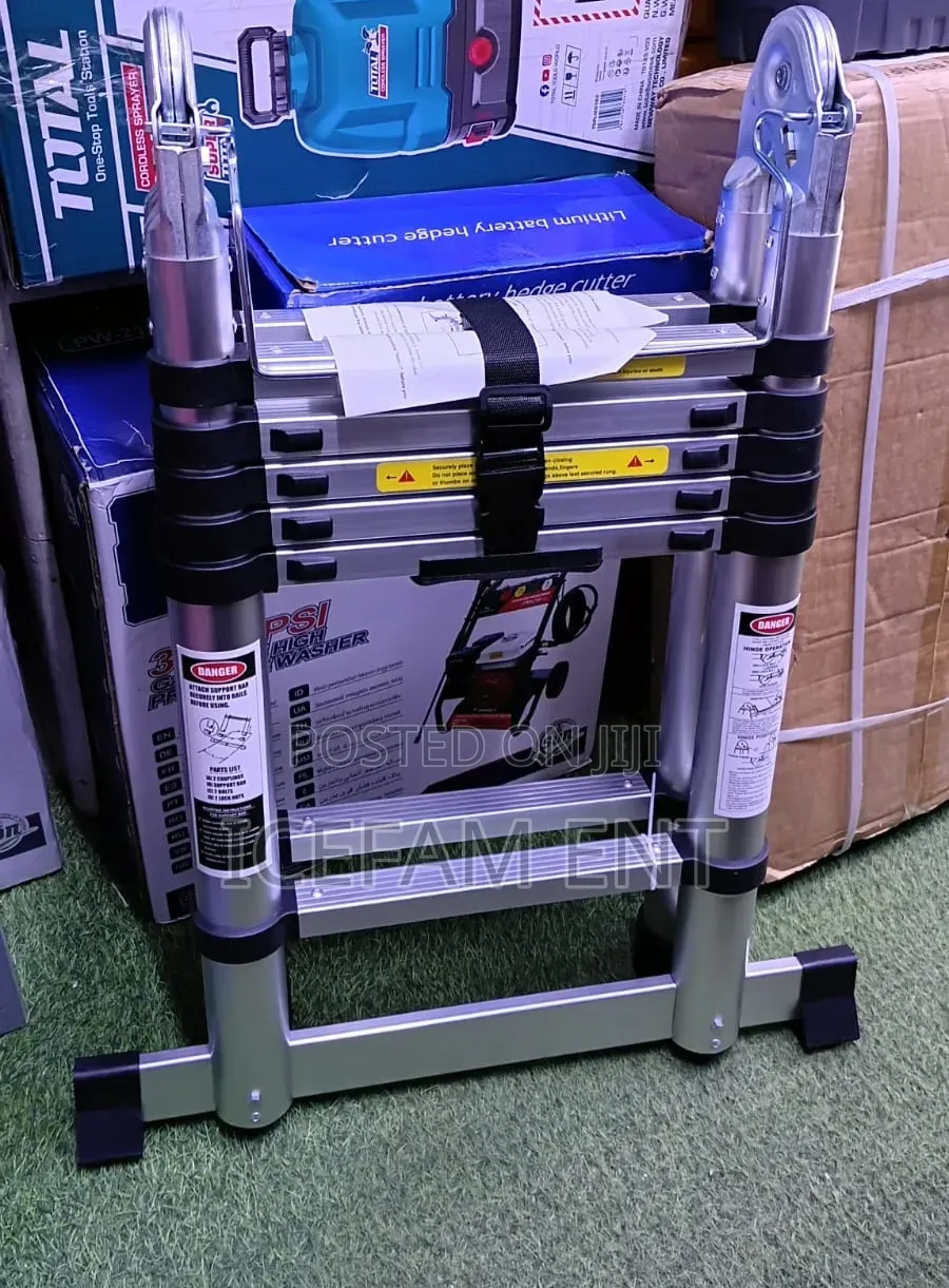 Double Aluminium Telescopic Ladder 1.9m by 1.9