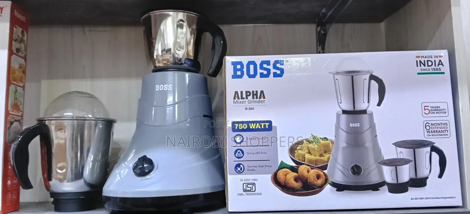 Redberry Blender With Stainless Steel Jug