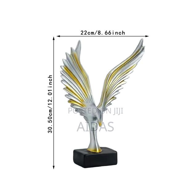 Bird Figurine Spread Wings Ornament – Eagle Statue Decoration - thumbnail 2