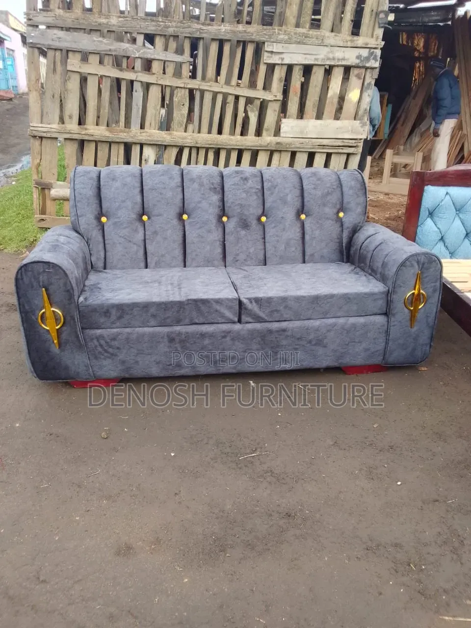 Grey 3 Seater Sofa