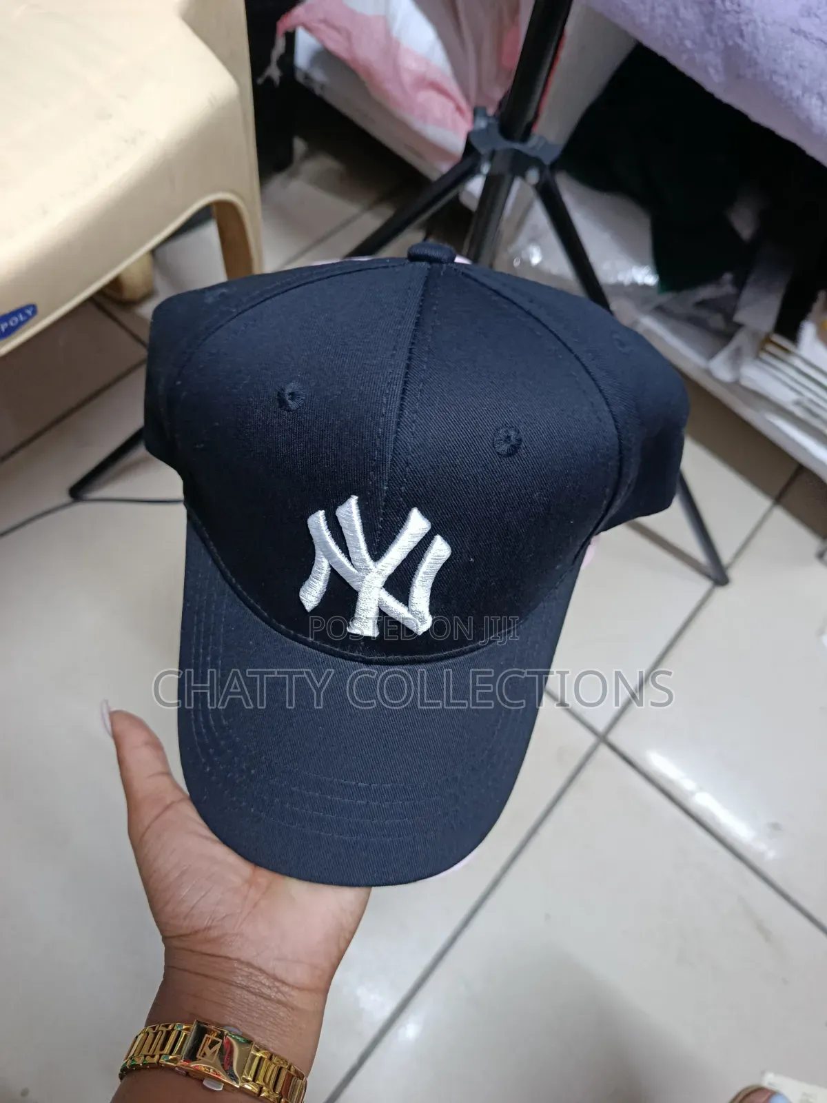 Black and White Unisex Ny Quality Baseball Hats