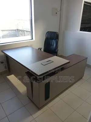 Modern L-Shaped Manager's Table-160cm