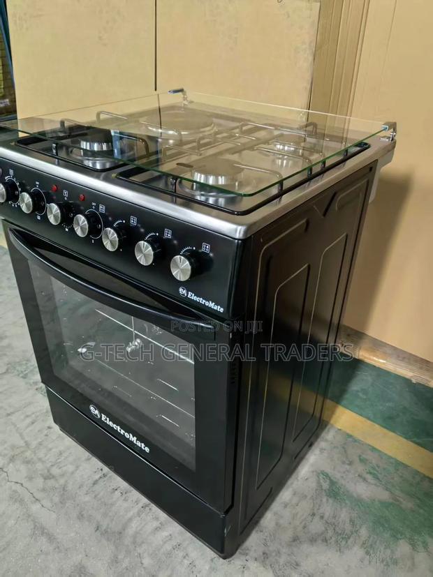 Electromate 3gas 1hotplate 60*60 Standing Cooker With Electric Oven