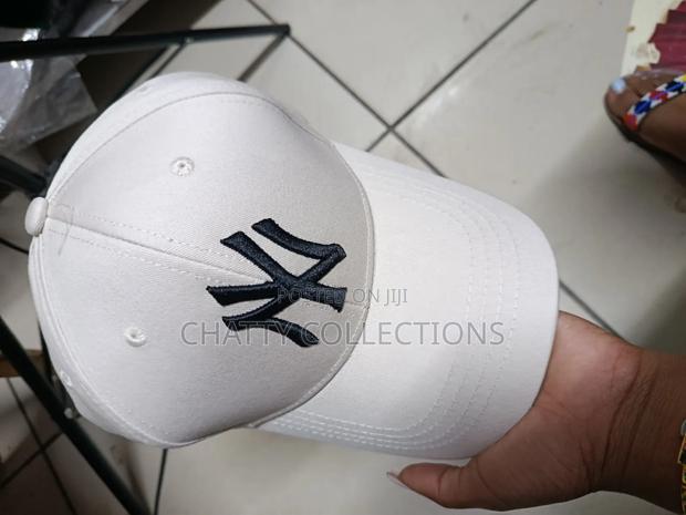 Beige and Black Unisex Ny Quality Baseball Hats - thumbnail 2