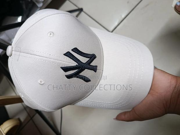 Beige and Black Unisex Ny Quality Baseball Hats - thumbnail 3