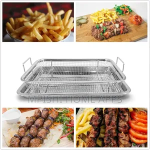 Stainless Steel Air Fryer Basket Tray Set