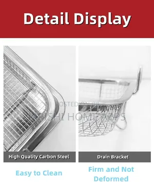 Stainless Steel Air Fryer Basket Tray Set
