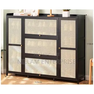 Wood Shoe Cabinet, Modern Entry Shoe Rack