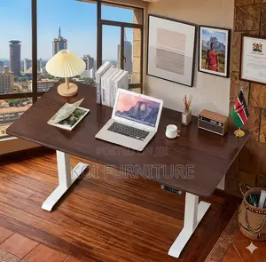Office Desk; 1400mm Adjustable Home Office Desk With Dual Motors