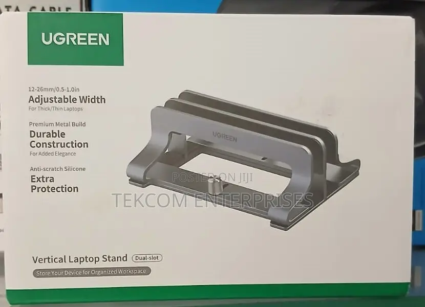 Ugreen Adjustable Vertical Laptop Stand Dual-Slot