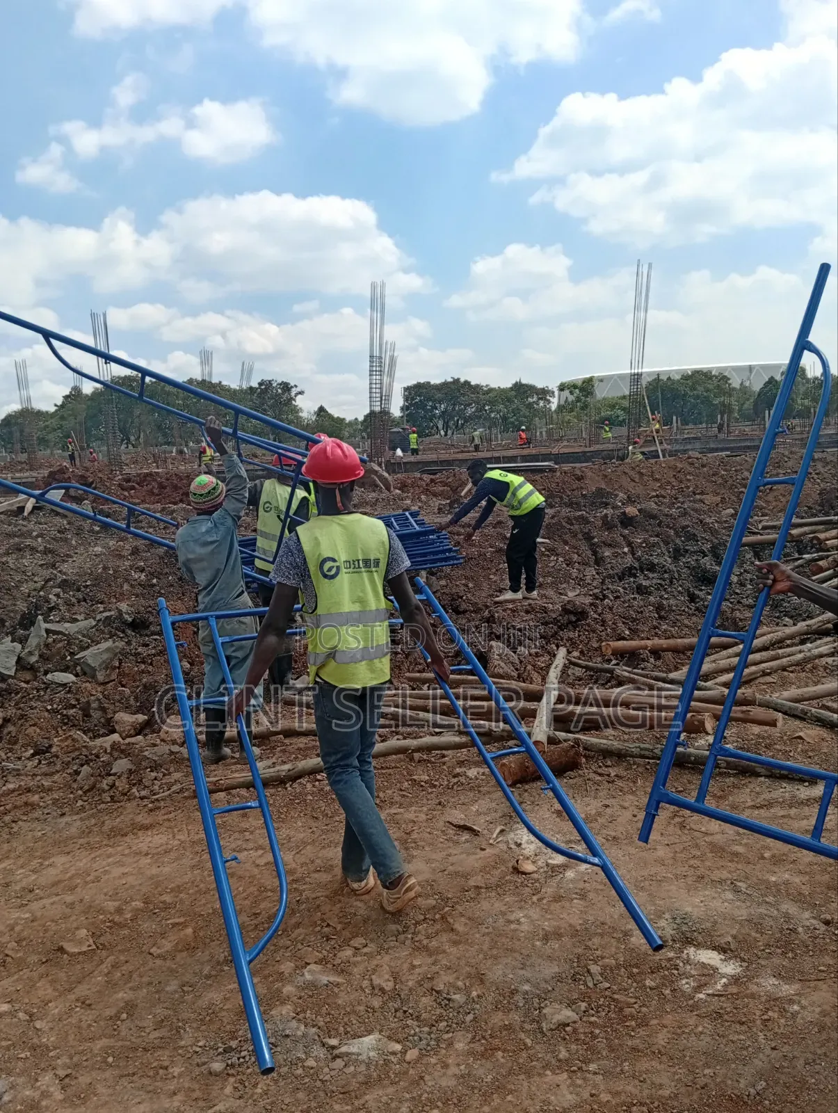 2 Metres High - Rise Scaffolding Ladders