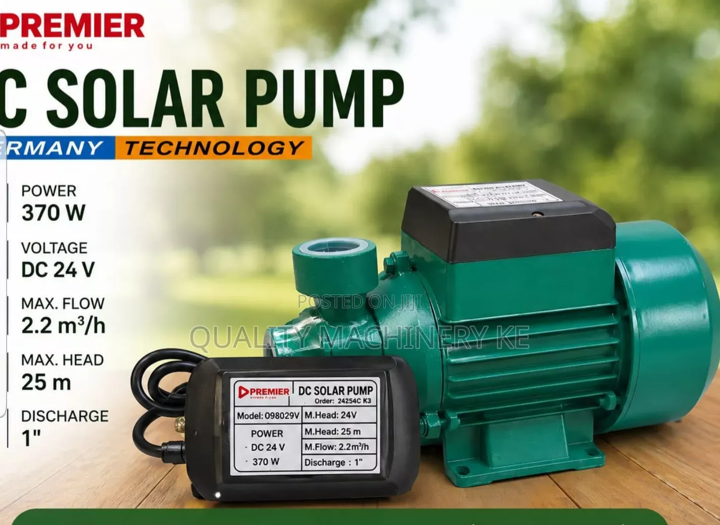 Cost-Effective Dc Solar Booster Pump Premier 370w