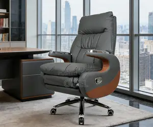 Office Chair : Executive C.E.O Leather Padded Office Chair