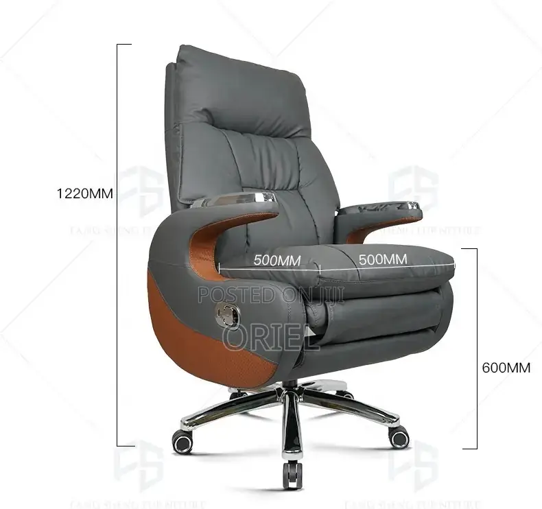 Office Chair : Executive C.E.O Leather Padded Office Chair