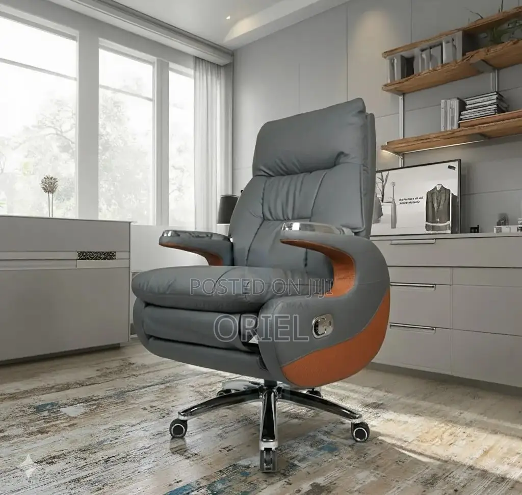 Office Chair : Executive C.E.O Leather Padded Office Chair
