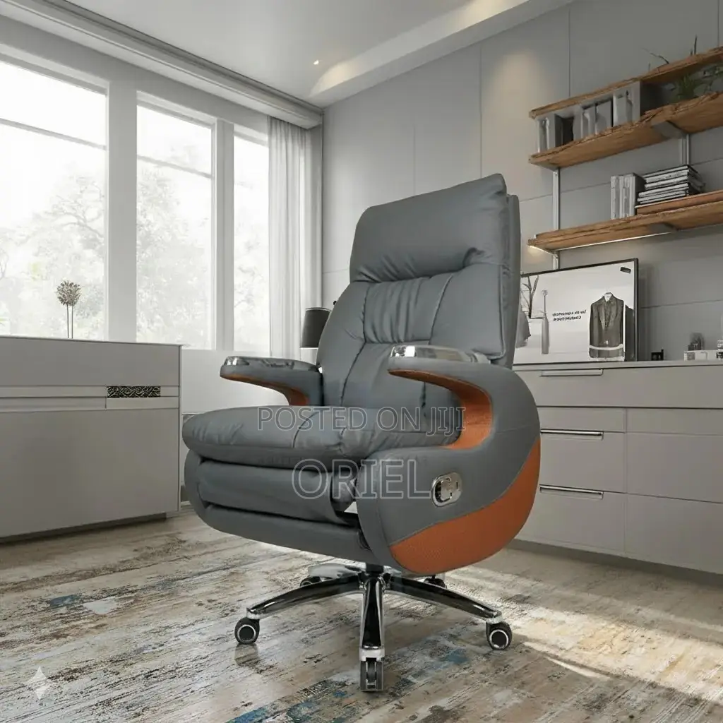 Office Chair : Executive C.E.O Leather Padded Office Chair