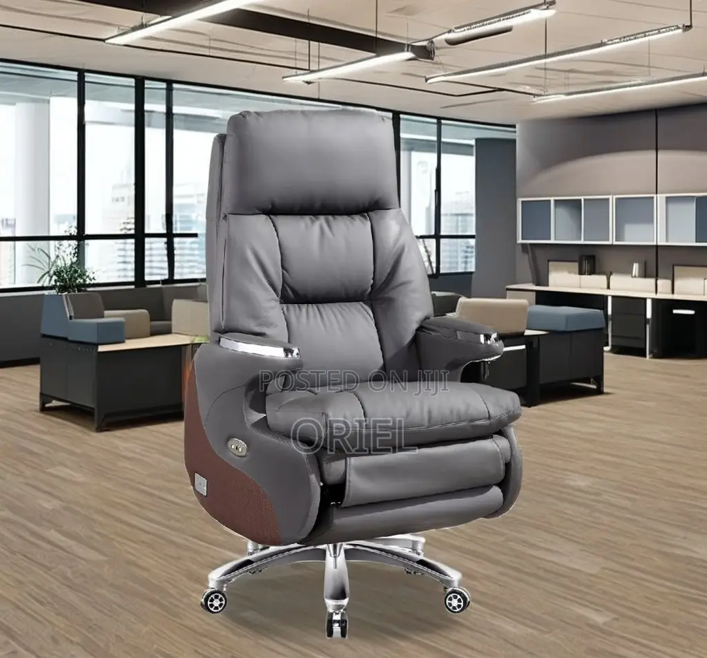 Office Chair : Executive C.E.O Leather Padded Office Chair