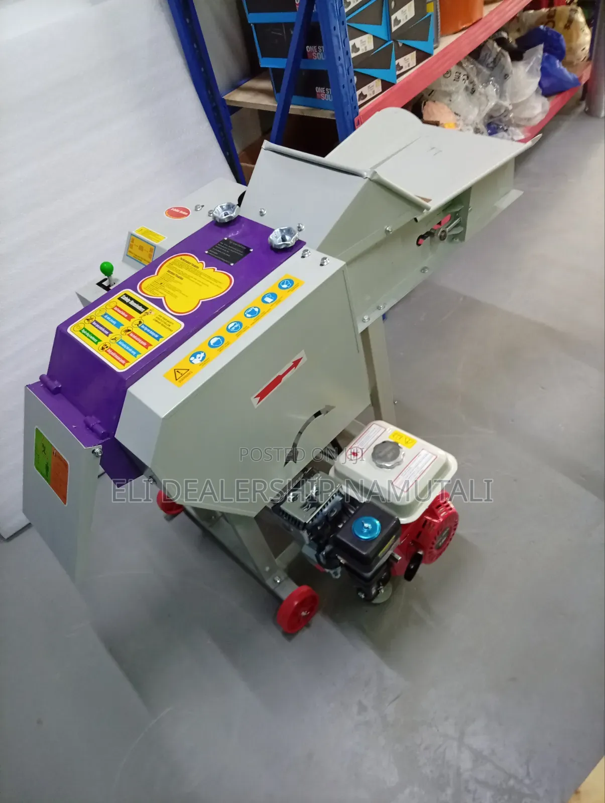 Automatic Feeding Chaff Cutter With 7.5hp Gasoline Engine