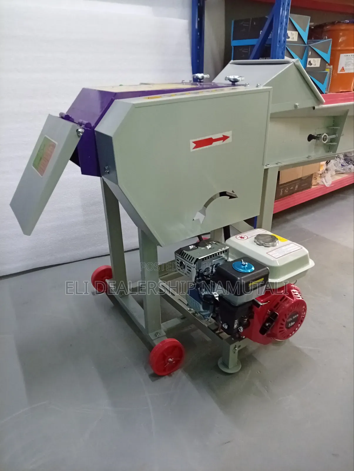 Automatic Feeding Chaff Cutter With 7.5hp Gasoline Engine