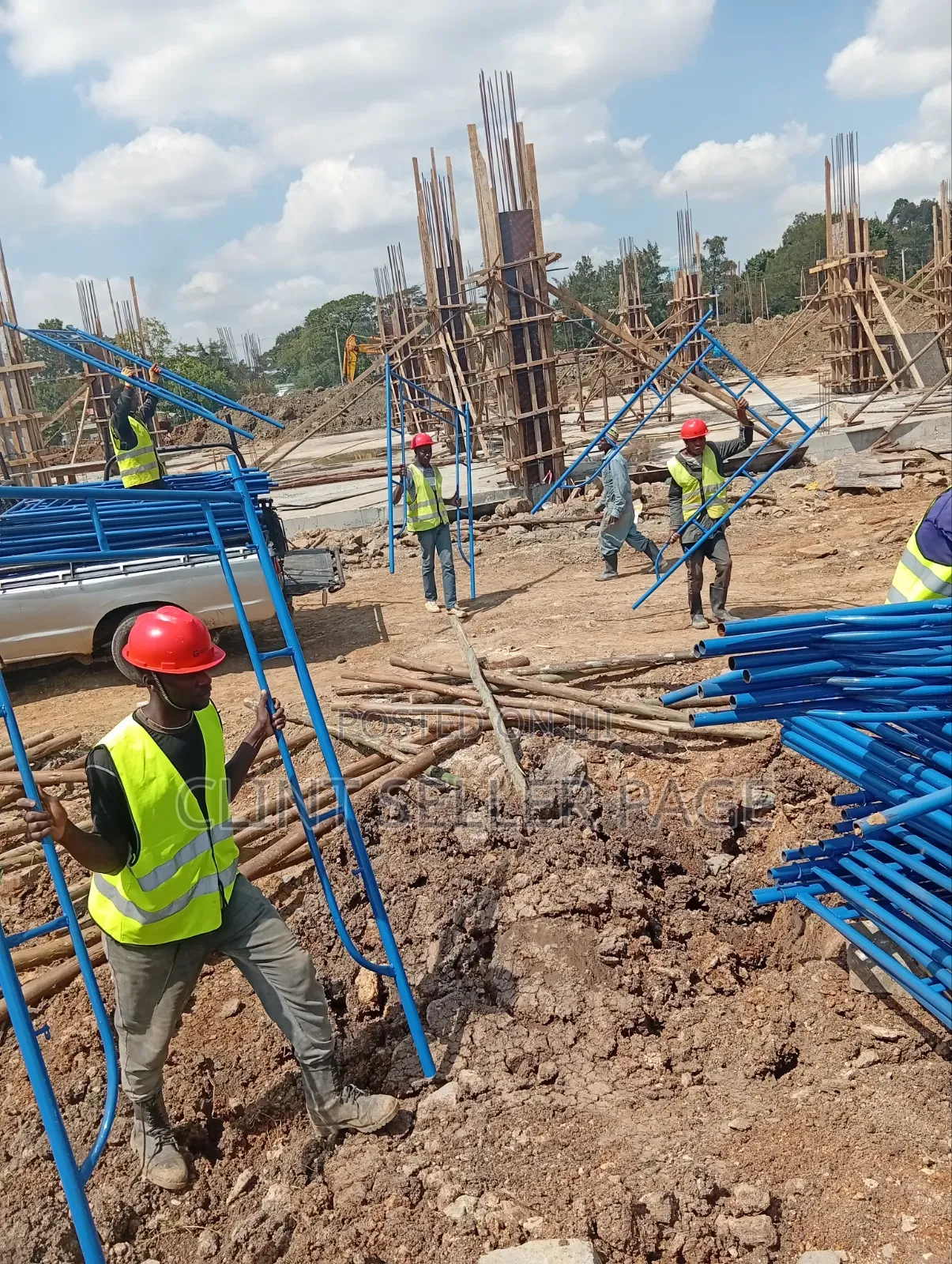 Durable Worksite Scaffold Ladders
