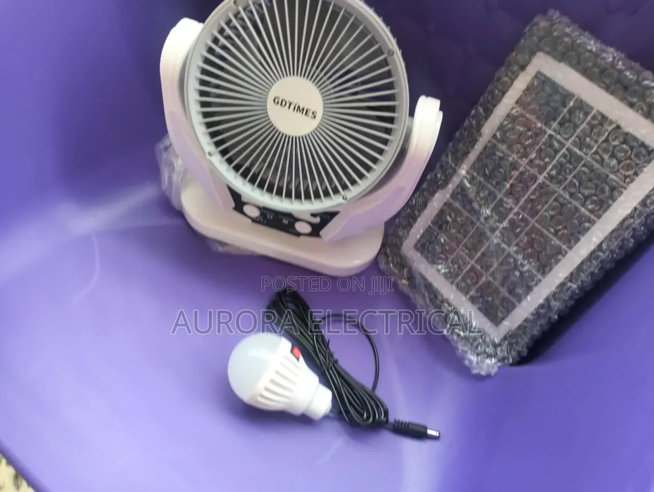 6inch Rechargeable Fan With Light