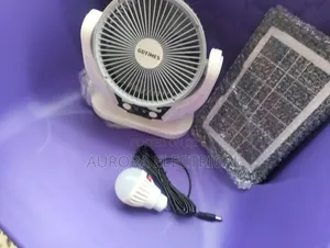 6inch Rechargeable Fan With Light