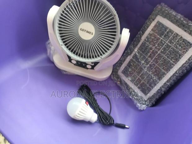 6inch Rechargeable Fan With Light - thumbnail 2