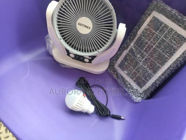 6inch Rechargeable Fan With Light - thumbnail 3
