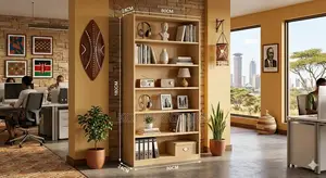Wooden Home Office Bookshelves Storage Unit