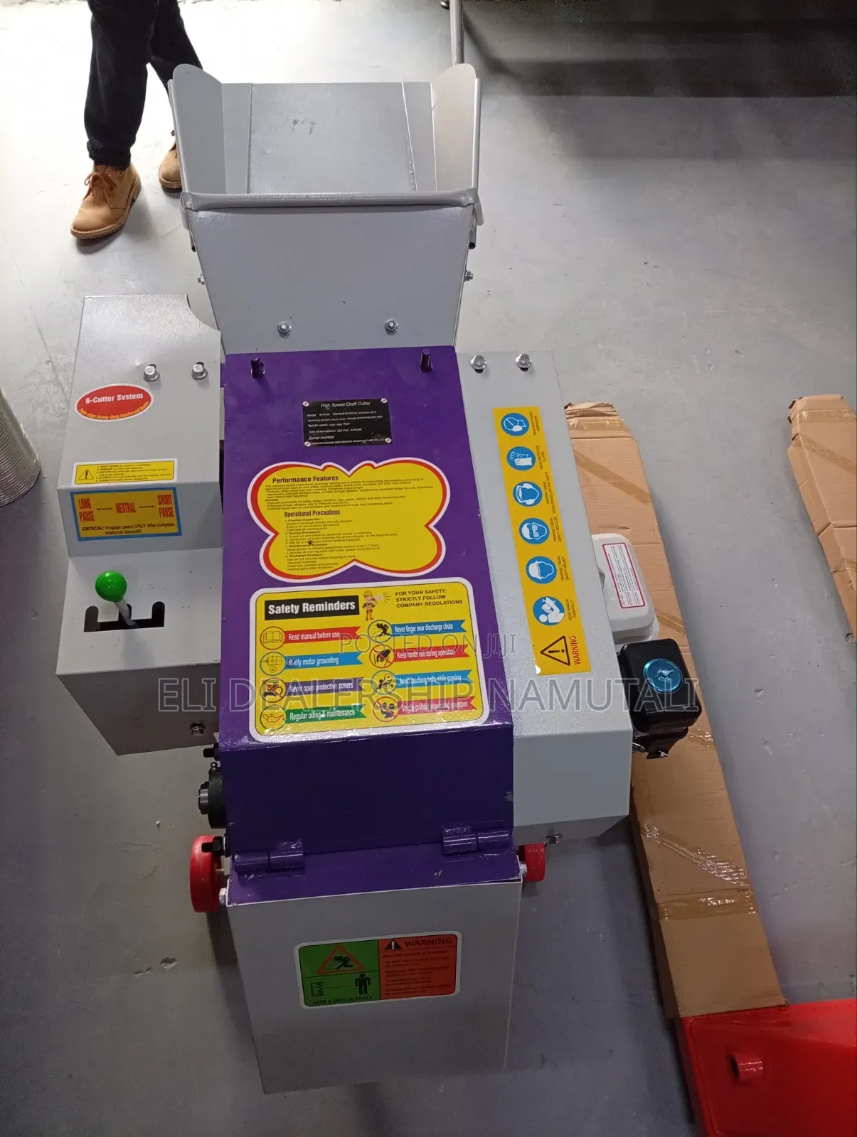 Commercial High Speed Chaff Cutter With Automatic Feed Conveyor/7.5hp