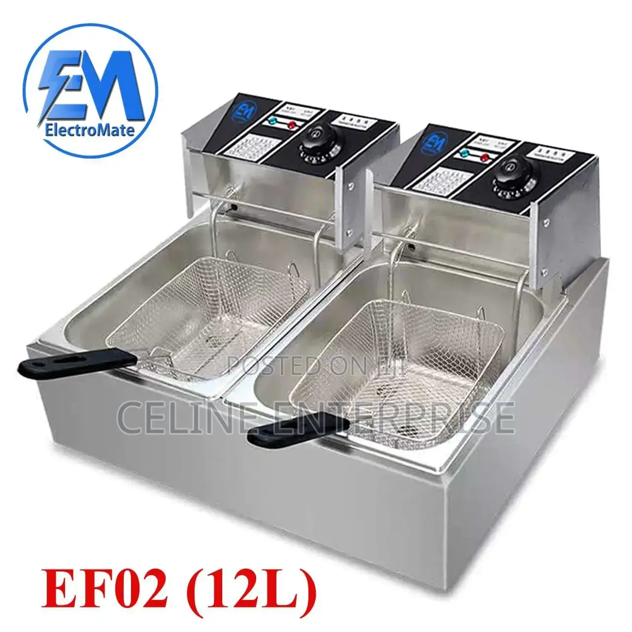 Electromate Double Deep Fryer