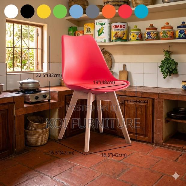 Dining Chairs; Modern Home Padded Dining Chairs - thumbnail 2