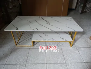 Executive White Marble Coffee Table