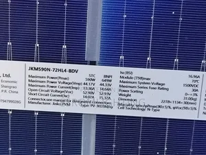 Jinko 590w N-type Bifacial Solar Panel