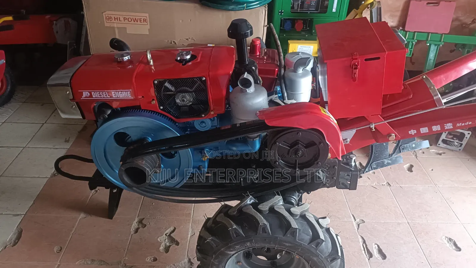 16hp Diesel Walking Tractor With Plough – Heavy Duty Power Tiller