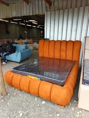 4 by 6 Orange Bubble Bed