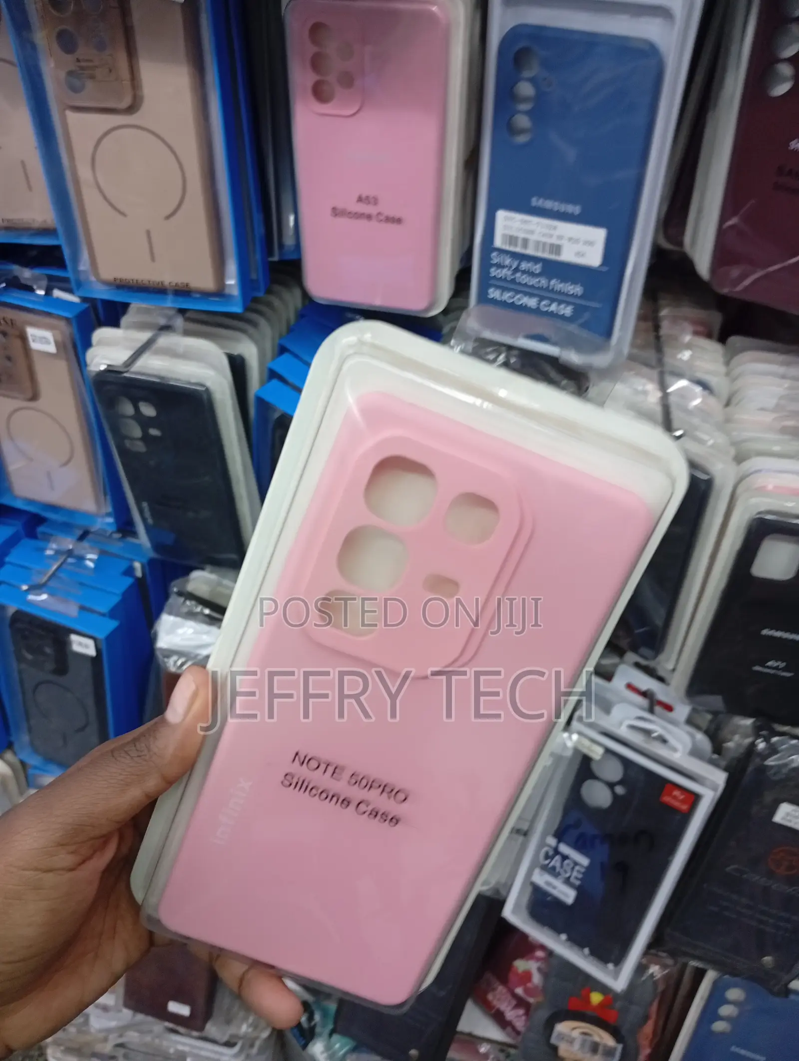 Infinix Note 50 Pro Pink Soft-Touch Surface Cover