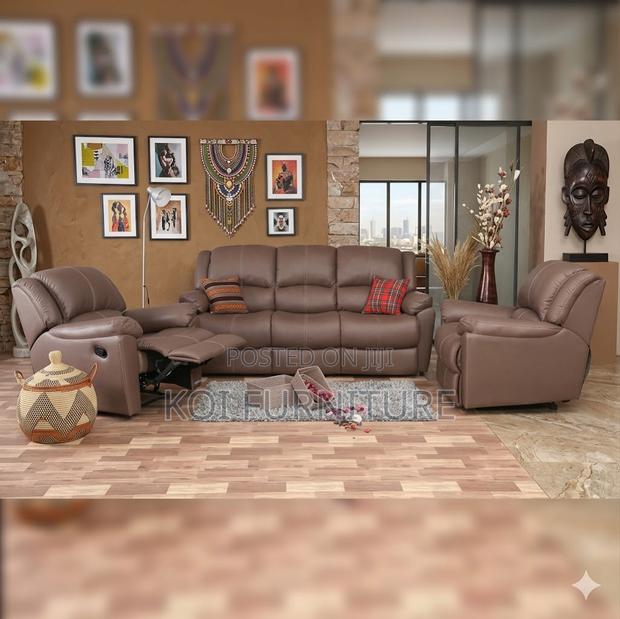 Reclining Six Seaters Home Living Room Sofa Set - thumbnail 3