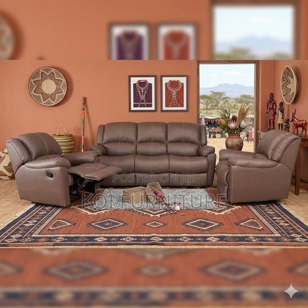 Reclining Six Seaters Home Living Room Sofa Set - thumbnail 2