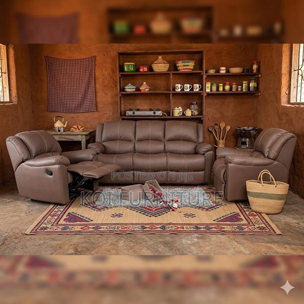 Reclining Six Seaters Home Living Room Sofa Set - thumbnail 4