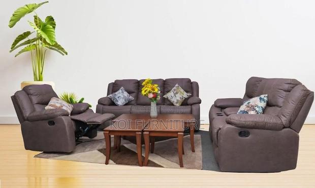 Reclining Six Seaters Home Living Room Sofa Set - thumbnail 6