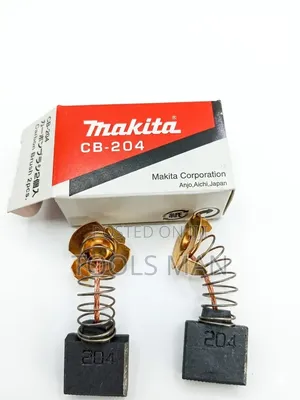 Makita Cb-204 Carbon Brushes - 2 Piece Set For Power Tools.