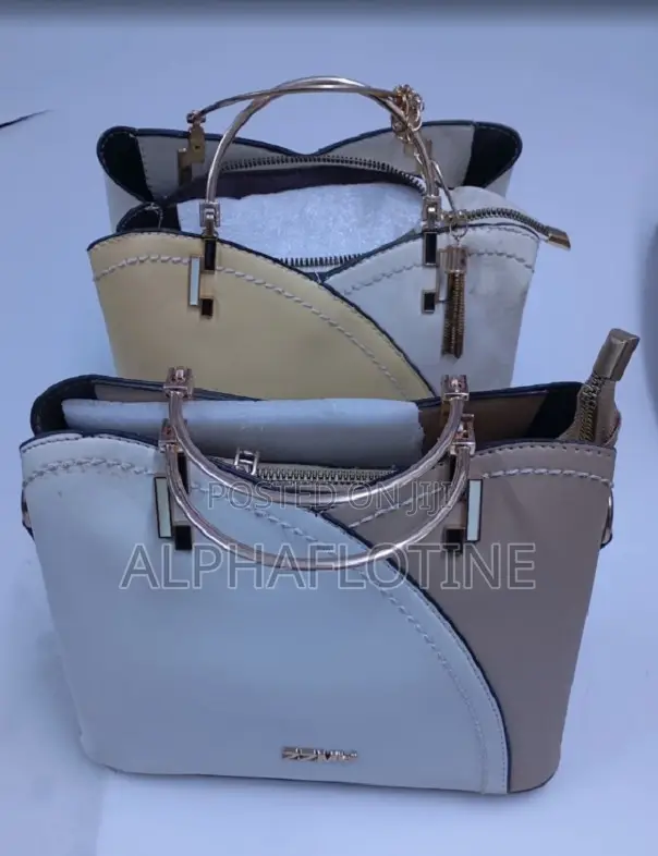 Darling Yellow and Cream Gold Faux Leather Shoulder Bag