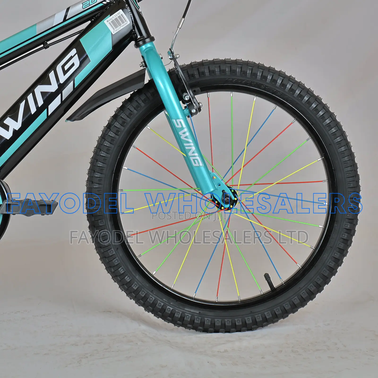 Blue Swing Sport Bicycle With Wide Tires